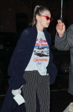 GIGI HADID Out in New York 03/31/2017