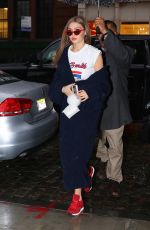 GIGI HADID Out in New York 03/31/2017