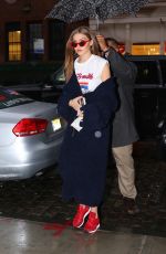 GIGI HADID Out in New York 03/31/2017