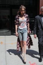 GIGI HADID Out in New York 04/11/2017