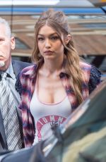 GIGI HADID Out in New York 04/11/2017