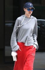 GIGI HADID Out in New York 04/19/2017