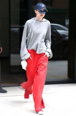 GIGI HADID Out in New York 04/19/2017