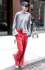 GIGI HADID Out in New York 04/19/2017