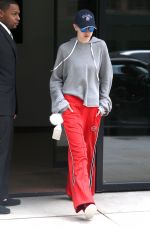 GIGI HADID Out in New York 04/19/2017