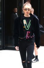 GIGI HADID Out in New York City 04/24/2017