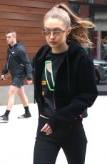 GIGI HADID Out in New York City 04/24/2017