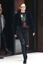 GIGI HADID Out in New York City 04/24/2017