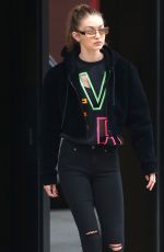 GIGI HADID Out in New York City 04/24/2017