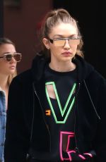 GIGI HADID Out in New York City 04/24/2017
