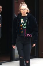 GIGI HADID Out in New York City 04/24/2017