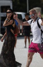GIORGIA GABRIELE in Swimsuit at a Beach in Miami 04/10/2017