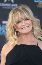 GOLDIE HAWN at Guardians of the Galaxy Vol. 2 Premiere in Hollywood 04/19/2017