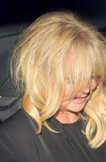 GOLDIE HAWN Leaves Chiltern Firehouse in London 04/27/2017