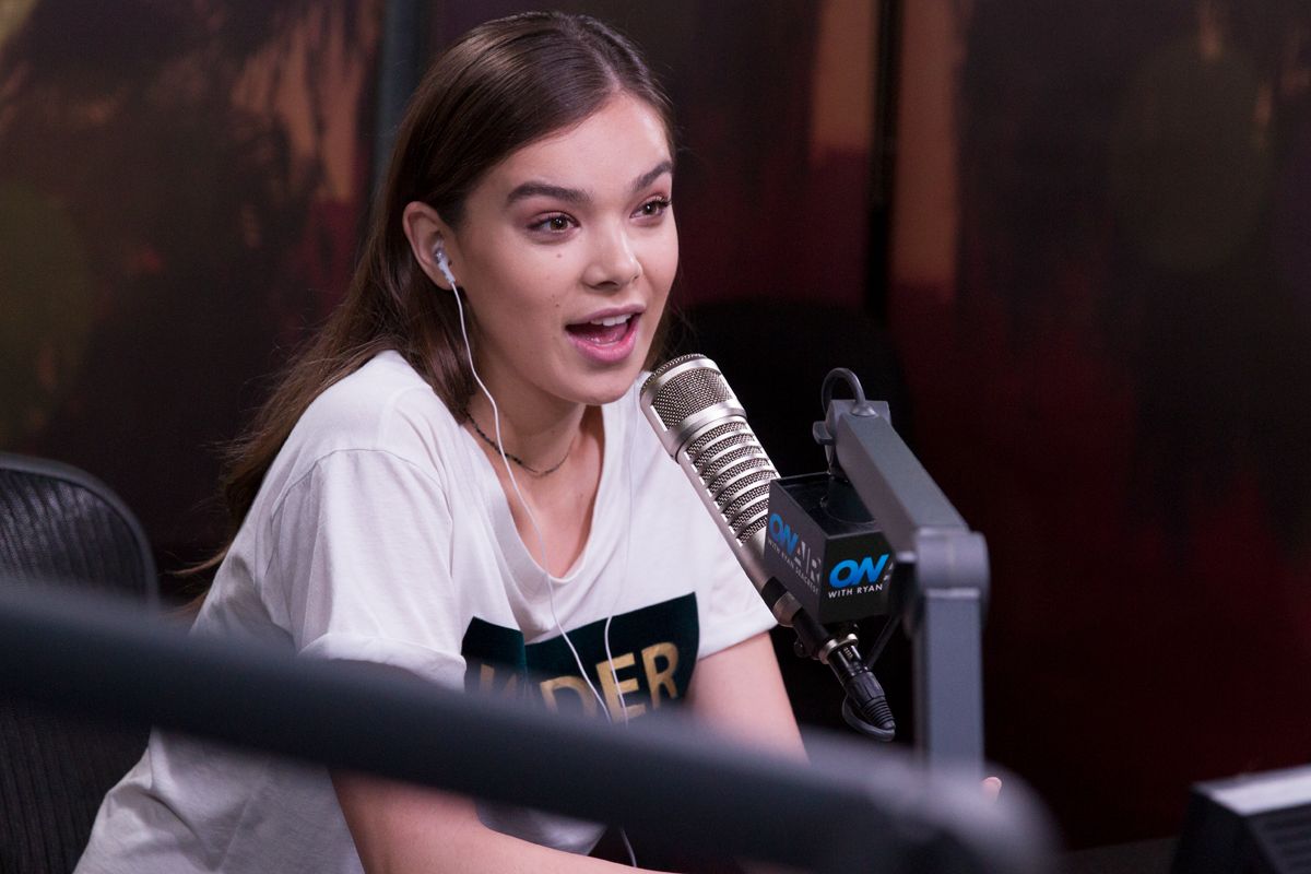HAILEE STEINFELD on Air with Ryan Seacrest Radio Show in Los Angeles 04/28/...