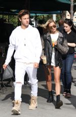HAILEY BALDWIN and Cameron Dallas at Urth Cafe in Los Angeles 04/24/2017