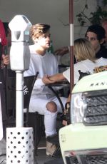 HAILEY BALDWIN and Cameron Dallas at Urth Cafe in Los Angeles 04/24/2017