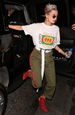 HAILEY BALDWIN Arrives at Nice Guy in West Hollywood 04/21/2017