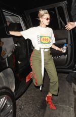 HAILEY BALDWIN Arrives at Nice Guy in West Hollywood 04/21/2017