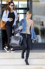 HAILEY BALDWIN Leaves Barneys in Los Angeles 04/06/2017