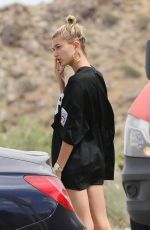 HAILEY BALDWIN on the Set of a Photoshoot in Los Angeles 04/17/2017