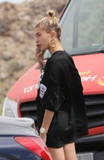 HAILEY BALDWIN on the Set of a Photoshoot in Los Angeles 04/17/2017