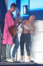 HALSEY Rehearsing Before His Performance at Seminole Casino Coconut Creek 04/22/2017