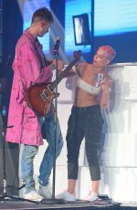 HALSEY Rehearsing Before His Performance at Seminole Casino Coconut Creek 04/22/2017