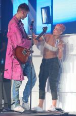HALSEY Rehearsing Before His Performance at Seminole Casino Coconut Creek 04/22/2017