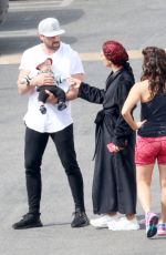 HEATHER MORRIS, LINDSAY ARNOLD, NANCY KERRIGAN and PETA MURGATROYD on the Set of DWTS 04/04/2017