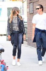 HEIDI KLUM and Vito Schnabel Out in New York 04/23/2017