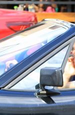HEIDI KLUM Driving Out in Beverly Hills 04/18/2017