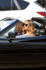 HEIDI KLUM Driving Out in Beverly Hills 04/18/2017