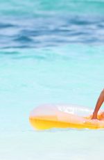 HEIDI KLUM in Bikini at a Beach in Turks and Caicos 04/05/2017