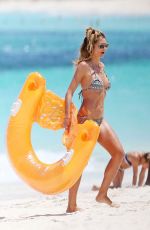 HEIDI KLUM in Bikini at a Beach in Turks and Caicos 04/05/2017