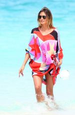 HEIDI KLUM in Bkini on the Beach at Caicos Islands 04/06/2017