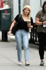 HILARY DUFF Arrives on the Set of Younger in New York 04/17/2017