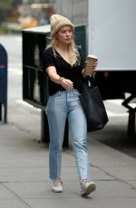 HILARY DUFF Arrives on the Set of Younger in New York 04/17/2017