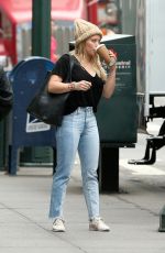 HILARY DUFF Arrives on the Set of Younger in New York 04/17/2017