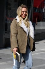 HILARY DUFF Arrives on the Set of Younger in New York 04/20/2017