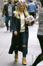 HILARY DUFF Arrives on the Set of Younger in New York 04/24/2017