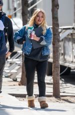 HILARY DUFF Leaves Younger Set in New York 04/03/2017
