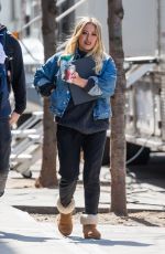 HILARY DUFF Leaves Younger Set in New York 04/03/2017