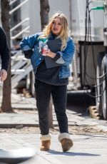 HILARY DUFF Leaves Younger Set in New York 04/03/2017