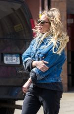 HILARY DUFF Leaves Younger Set in New York 04/03/2017