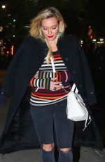 HILARY DUFF Night Out in New York 04/21/2017