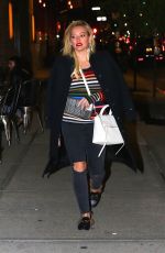 HILARY DUFF Night Out in New York 04/21/2017