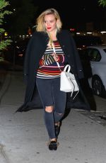 HILARY DUFF Night Out in New York 04/21/2017