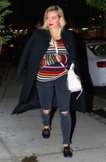 HILARY DUFF Night Out in New York 04/21/2017