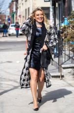 HILARY DUFF on the Set of Younger in New York 04/03/2017